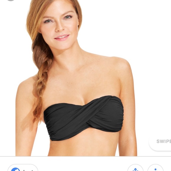 La Blanca Other - La Blanca black bandeau top